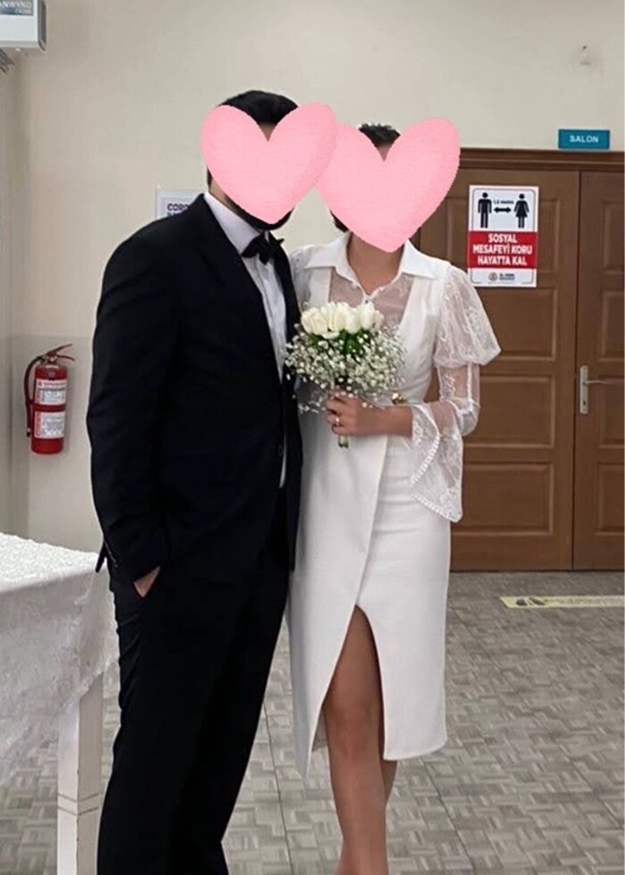 Beyaz abiye - Görsel 3