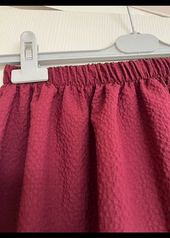 Bordo Kadın Salaş Uzun Kollu Elbise - Görsel 5