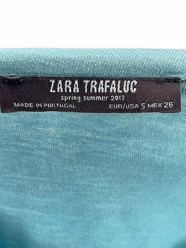 s Beden mavi Renk Zara T-shirt %70 İndirimli.