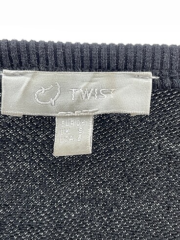 36 Beden siyah Renk Twist Kısa Elbise %70 İndirimli.