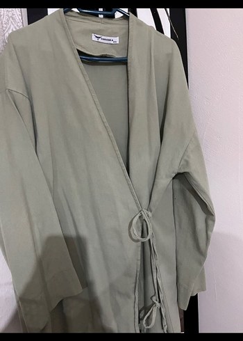 universal Beden haki Renk #kimono STANDART BEDEN AZ KULLANILDI TEMİZ ÜRÜN KETEN KUMAŞ