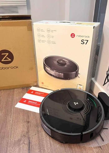 Roborock S7 Siyah Akıllı Robot Süpürge