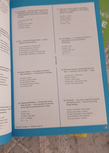 11. sınıf İngilizce AFS yayınları gramer pratik Kitap seti - Görsel 4