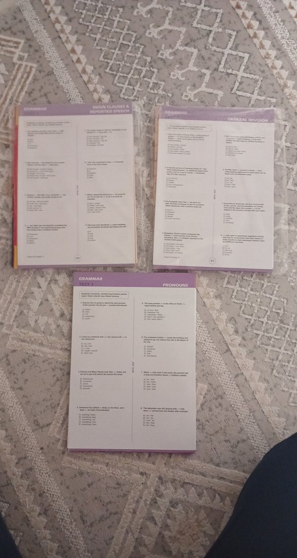 11. sınıf İngilizce AFS yayınları gramer pratik Kitap seti - Görsel 3