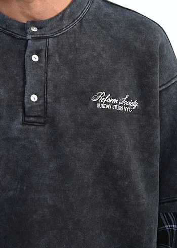 Oversize Eskitme Sweatshirt (Sıfır/Etiketli) - Görsel 5