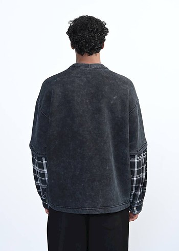 Oversize Eskitme Sweatshirt (Sıfır/Etiketli) - Görsel 4
