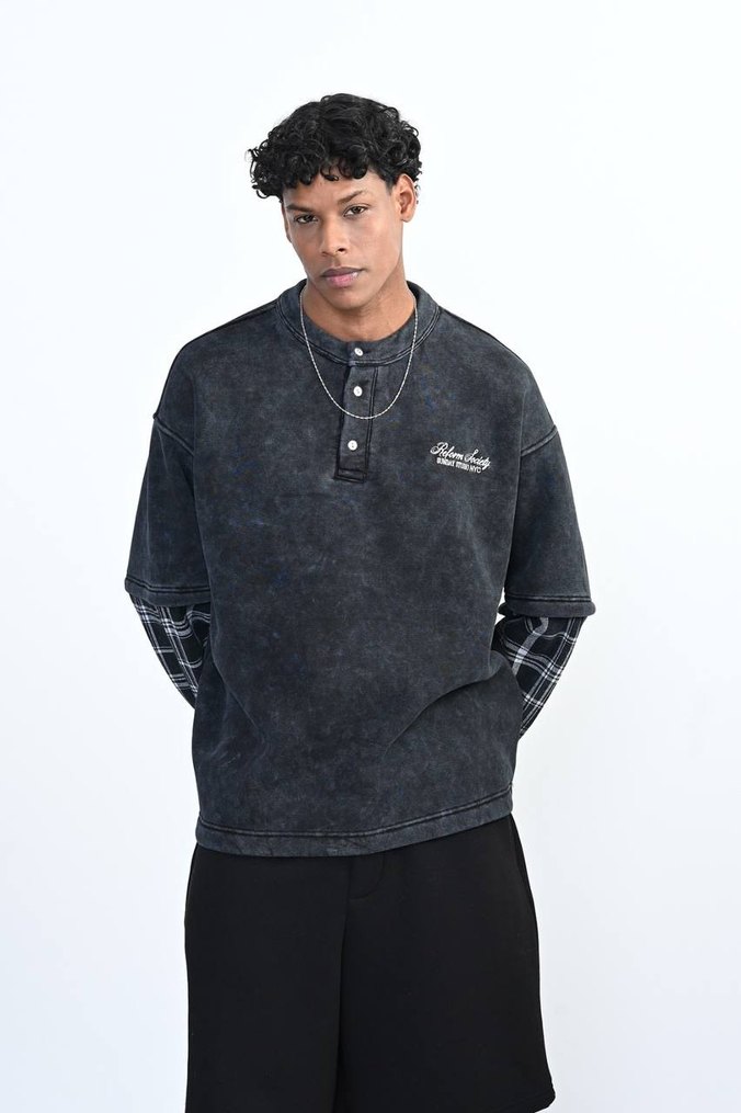 Oversize Eskitme Sweatshirt (Sıfır/Etiketli) - Görsel 2