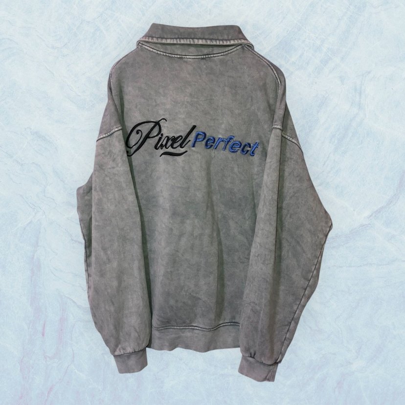 Oversize Yıkamalı Gri Sweatshirt (Sıfır/Etiketli) - Görsel 2