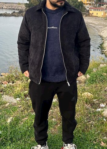 Siyah Fitilli Kadife Ceket (Sıfır/Etiketli) - Görsel 4