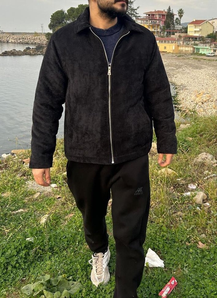 Siyah Fitilli Kadife Ceket (Sıfır/Etiketli) - Görsel 5