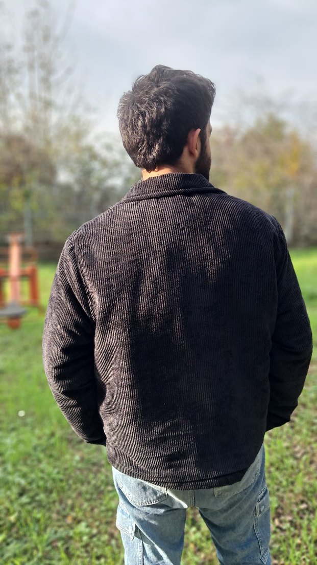 Siyah Fitilli Kadife Ceket (Sıfır/Etiketli) - Görsel 3