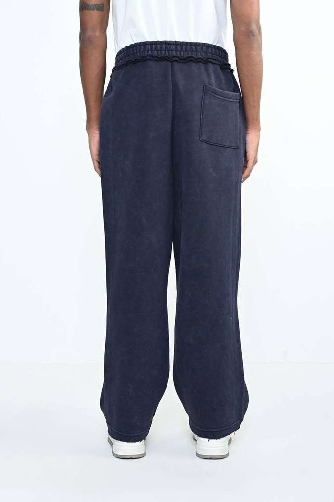 Oversize Geniş Paça Eskitme Eşofman Altı (Sıfır/Etiketli) - Görsel 3