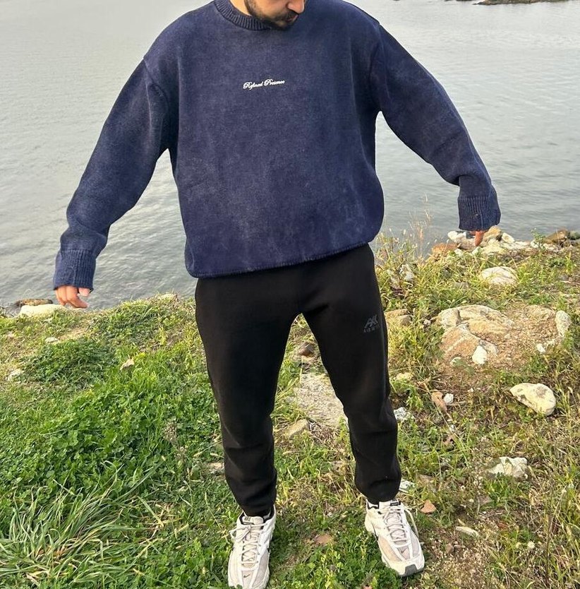 Vintage Görünümlü Oversize Kazak/Sweatshirt (Sıfır/Etiketli) - Görsel 5