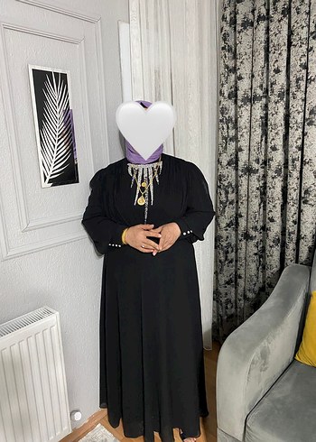 Uzun Siyah Kadın Abiye Elbise