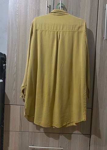 Kadın Haki Uzun Kollu Gömlek - Görsel 6