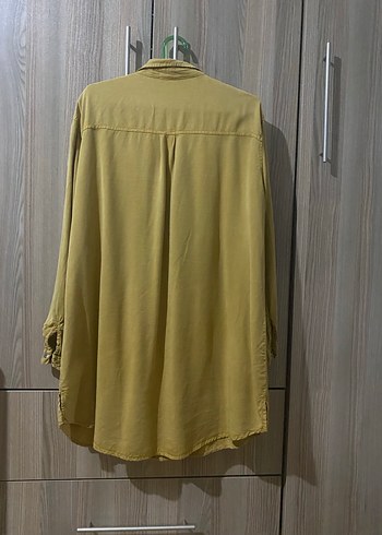 Kadın Haki Uzun Kollu Gömlek - Görsel 7