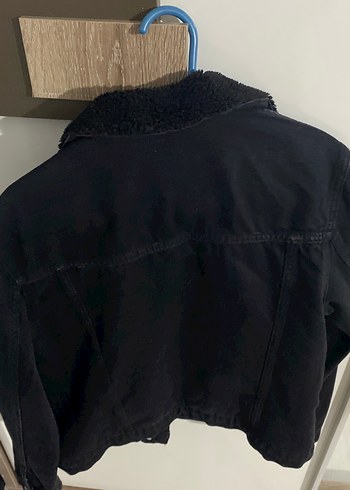 Siyah Düğmeli Kadın Kot Ceket - Görsel 4