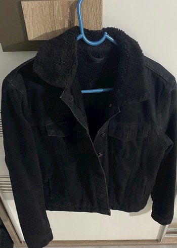 Siyah Düğmeli Kadın Kot Ceket - Görsel 3