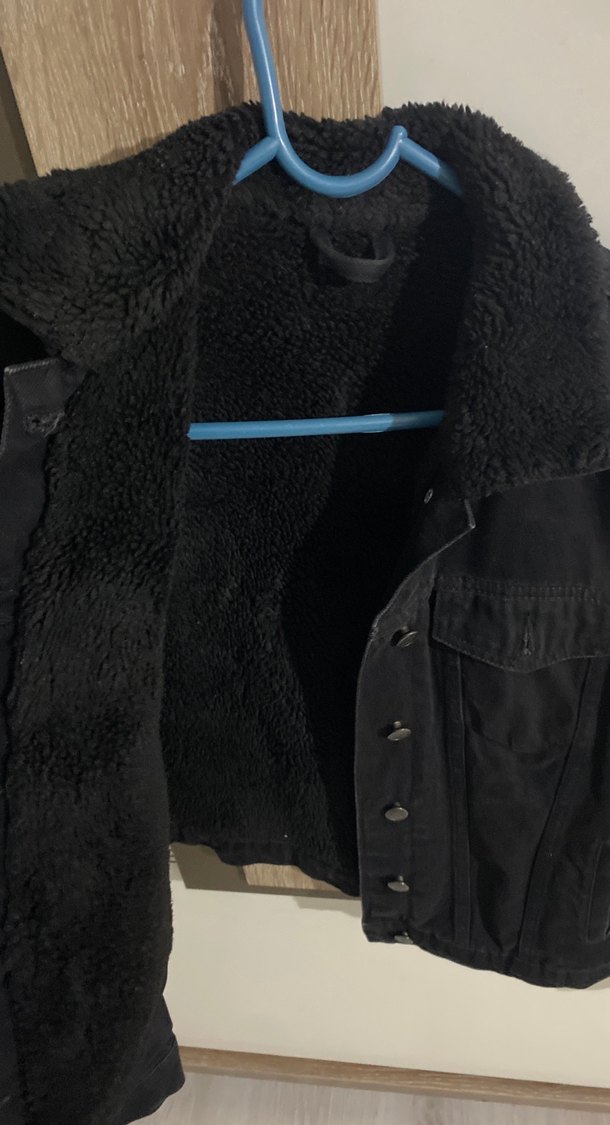 Siyah Düğmeli Kadın Kot Ceket - Görsel 2