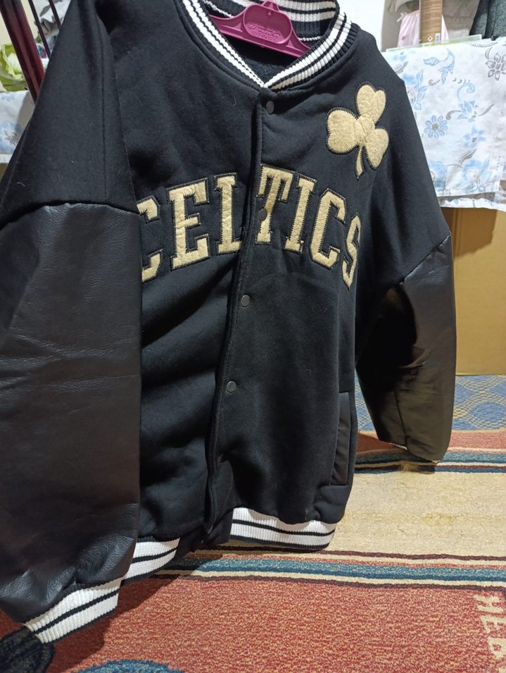 Siyah Erkek Spor Sweatshirt Velcro Detaylı - Görsel 3