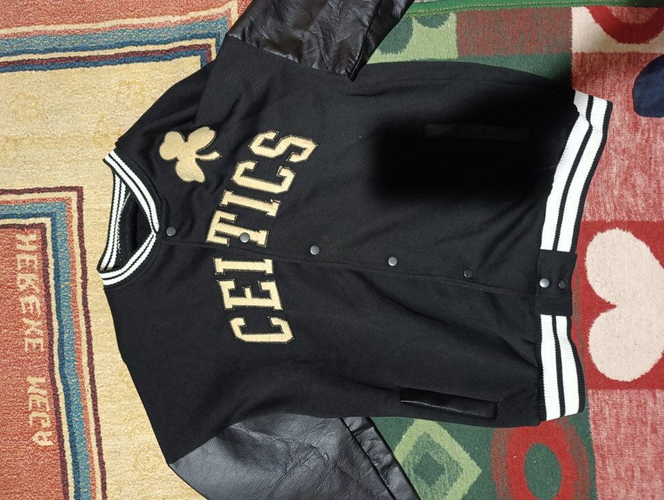 Siyah Erkek Spor Sweatshirt Velcro Detaylı - Görsel 2