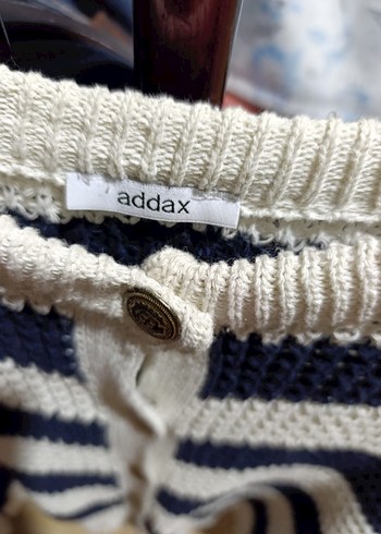 Çizgili Mini Örgü Hırka - Görsel 4