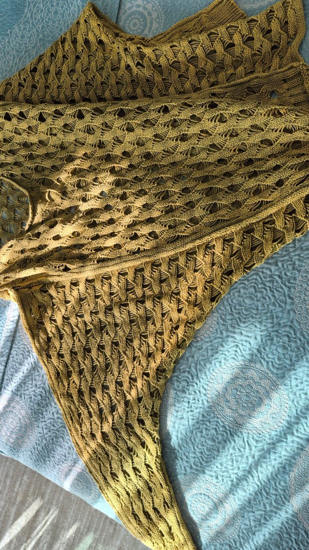 Hardal/Zeytin yeşili karışık Örgü Kadın Kazak - Görsel 5