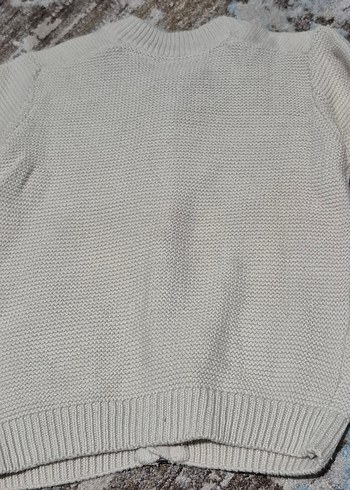 Bej Bebek Örgü Hırka - Görsel 2