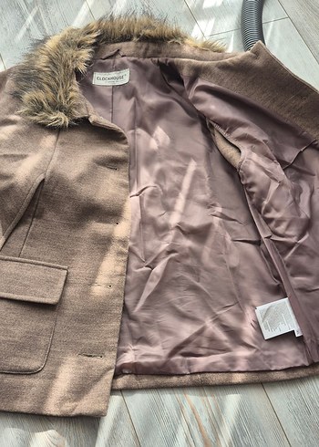 Yurt disindan Kürklü Yarasa Kol Midi Kaban - Görsel 4