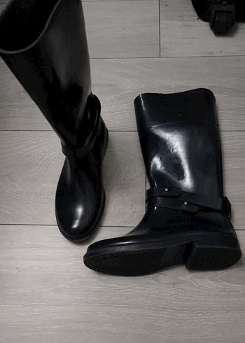 Zara Tokalı Siyah kız çocuk Dizüstü Bot 33 numara