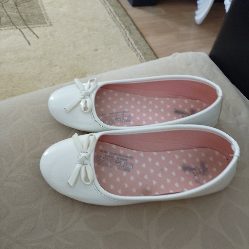 Beyaz Kız Çocuk Fiyonklu Babet - Görsel 2