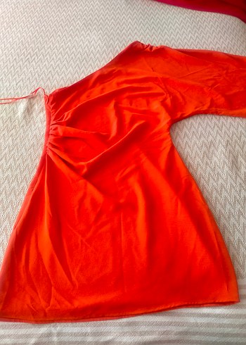 Beden H&M turuncu tek kol elbise