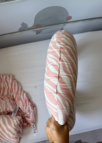 Pembe Zebra Desenli Hamile ve Emzirme Yastığı - Görsel 4