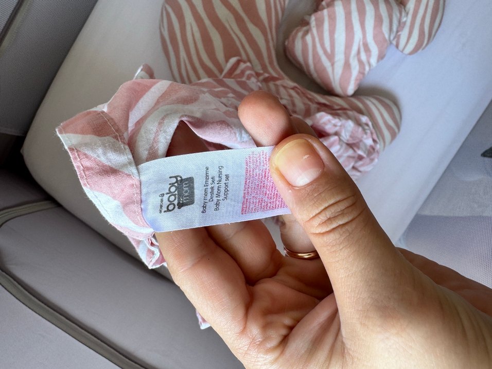 Pembe Zebra Desenli Hamile ve Emzirme Yastığı - Görsel 2