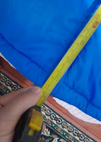 13-14 Yaş Beden mavi Renk Erkek Çocuk Mavi Fermuarlı Mont