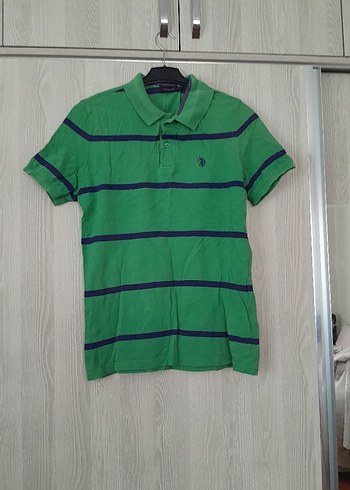 Düğmeli Yeşil Kısa Kollu Erkek Polo Tişört
