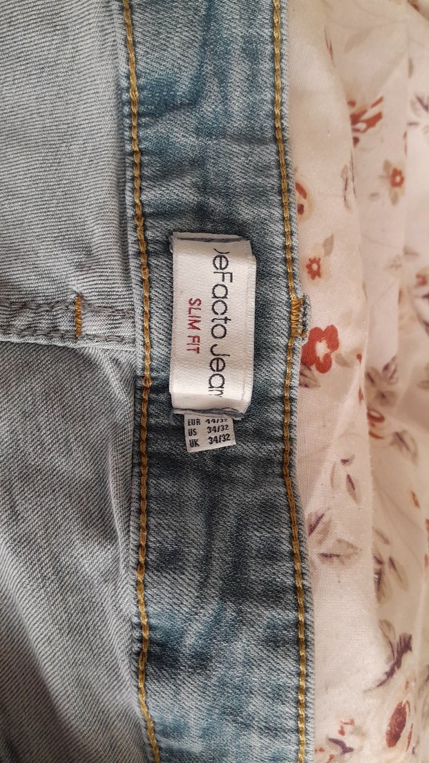 Açık Mavi Slim Fit Denim Jean — görsel 4/4