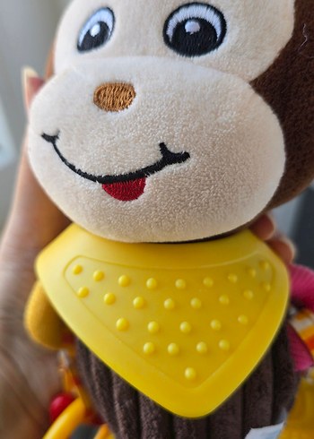 Sozzy Toys Renkli Maymun Diş Kaşıyıcı ve Çıngırak - Görsel 3