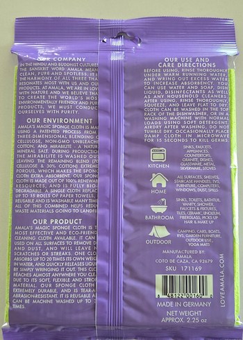 AMALA Sihirli Sünger Bez 1×3 Adet - Görsel 2