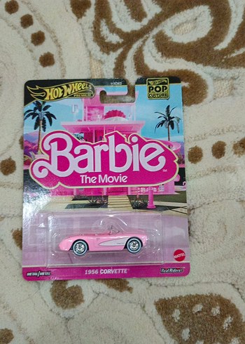 Pembe Barbie 1956 Corvette Hotwheels Premium