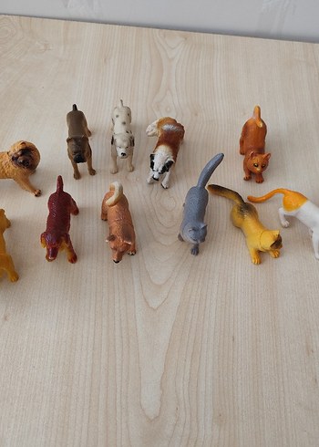 kedi ve köpek hayvan figürleri set