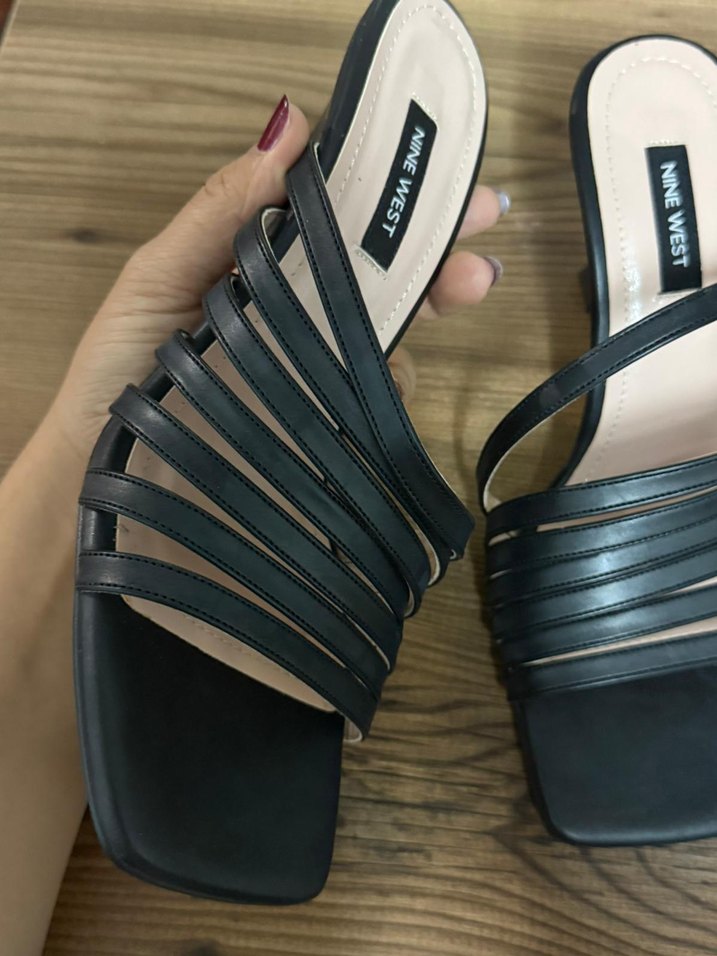 Kadın Siyah Stiletto Topuklu Terlik - Görsel 3