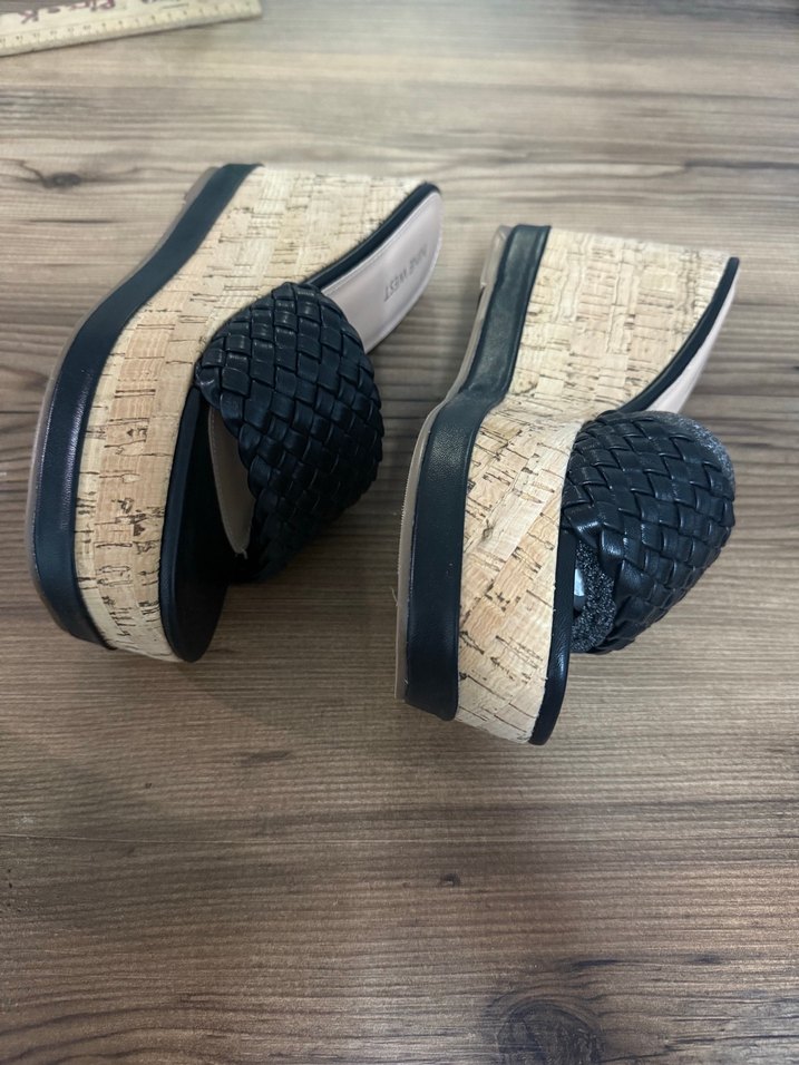 NINE WEST Siyah Dolgu Topuklu Kadın Terlik - Görsel 2