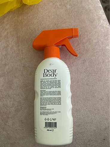  Beden Renk Çocuk güneş koruyucu sprey 50 spf