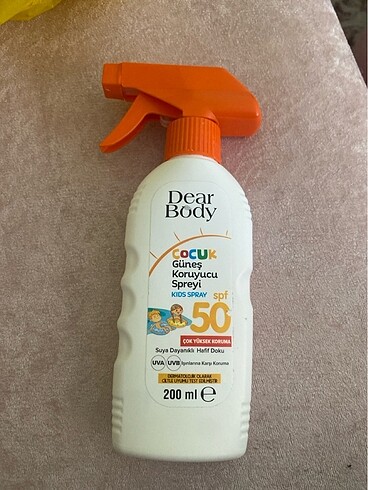 Diğer Çocuk güneş koruyucu sprey 50 spf