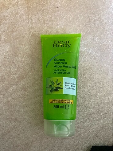 Güneş sonrası aloe Vera jel