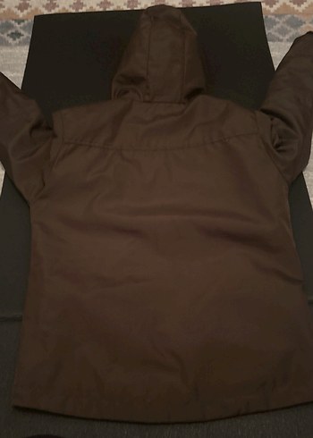 Kapüşonlu Kahverengi Fermuarlı Erkek Ceket - Görsel 2