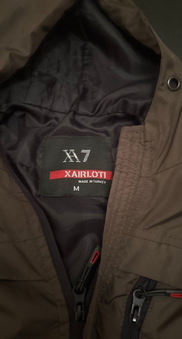 Kapüşonlu Kahverengi Fermuarlı Erkek Ceket - Görsel 3