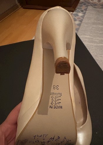 Bej Kadın Stiletto Topuklu Ayakkabı - Görsel 4