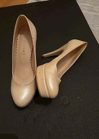 Bej Kadın Stiletto Topuklu Ayakkabı - Görsel 2